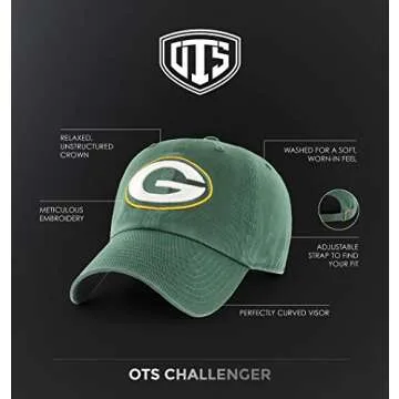 OTS NFL Philadelphia Eagles Men's Challenger Adjustable Hat, Team Color, One Size