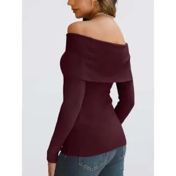 LILLUSORY Off Shoulder Sweater for Stylish Outings