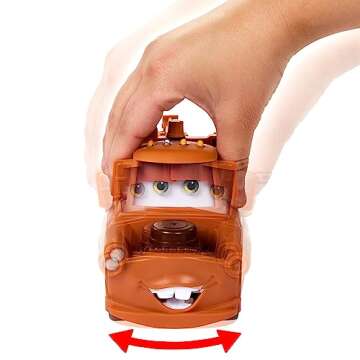 Mattel Disney and Pixar Cars Moving Moments Toy Truck with Moving Eyes & Mouth, Mater Character Car,...