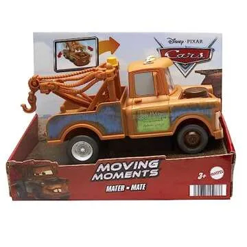 Mattel Disney and Pixar Cars Moving Moments Toy Truck with Moving Eyes & Mouth, Mater Character Car, Approx. 7 inches Long