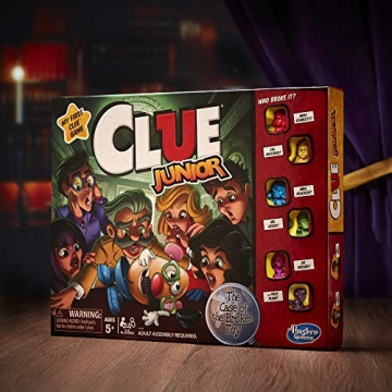 Hasbro Clue Junior Board Game for Kids Ages 5-12