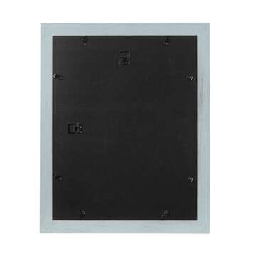 Hogaryo 11x14 Picture Frames Blue,Display Photos 8x10 with Mat or 11x14 Without Mat-HD Plexiglass Inside,Horizontal and Vertical Display for Wall 2 Pack