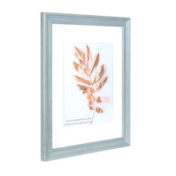 Hogaryo 11x14 Picture Frames Blue,Display Photos 8x10 with Mat or 11x14 Without Mat-HD Plexiglass Inside,Horizontal and Vertical Display for Wall 2 Pack