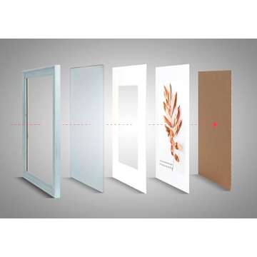 Hogaryo 11x14 Picture Frames Blue,Display Photos 8x10 with Mat or 11x14 Without Mat-HD Plexiglass Inside,Horizontal and Vertical Display for Wall 2 Pack