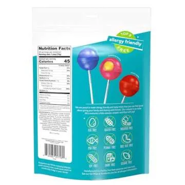 YumEarth Organic Duo Pops, Lollipops with Fruit Chew Centers - Allergy Friendly (Top 9 Free), No Artificial Dyes or Flavors, Non GMO, Gluten Free, Vegan Candy Snacks - 20 Individually Wrapped Pops