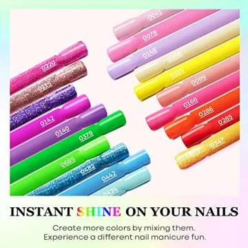 Modelones 24 Pcs Gel Nail Polish Set for DIY Beauty