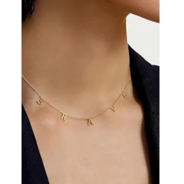 Custom Initial Necklace - Personalized Jewelry for Women