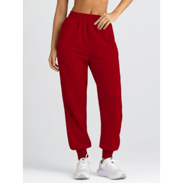 Yovela Chic Baggy High Waisted Cinch Bottom Sweatpants