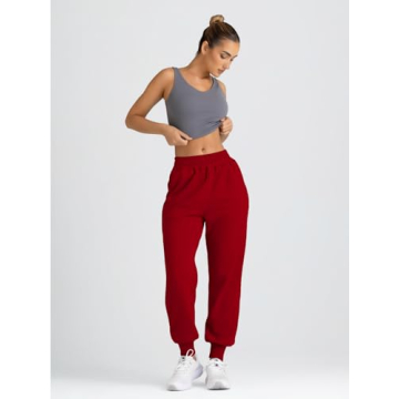 Yovela Chic Baggy High Waisted Cinch Bottom Sweatpants