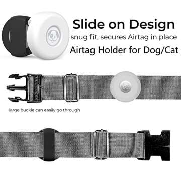 Airtag Dog Collar Holder - Silicone Anti-Lost Holder