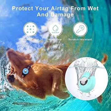 Airtag Dog Collar Holder - Silicone Anti-Lost Holder