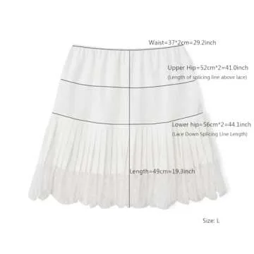 Women Lace Mini Skirt Y2k Ruffle Low Waist Layered Pleated Flowy Skirt White S