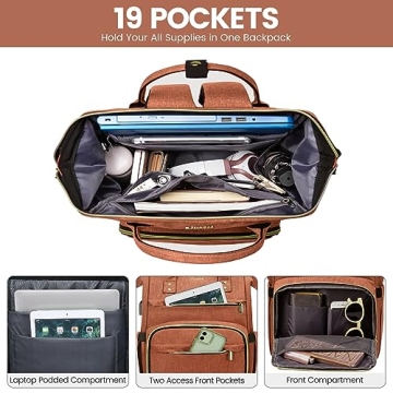 LOVEVOOK Laptop Backpack for Women Stylish and Functional