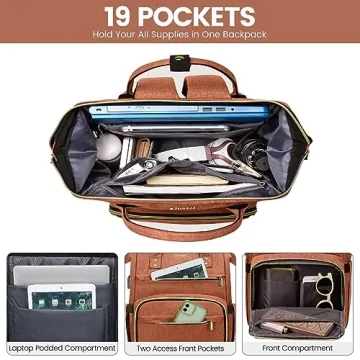 LOVEVOOK Laptop Backpack for Women Stylish and Functional