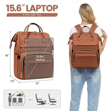 LOVEVOOK Laptop Backpack for Women Stylish and Functional