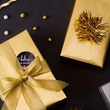 RUSPEPA Gold Wrapping Paper - Elegant Gift Wrap for All Occasions