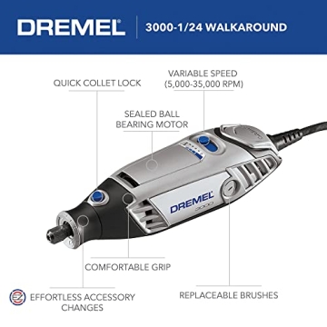 Dremel 3000 Rotary Tool Kit - Versatile for All Projects