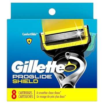 Gillette ProGlide Shield Razor Refills for Men, 8 Blade Refills