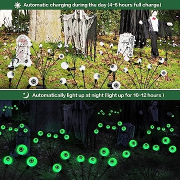 Solar Halloween Eyeball Lights - 2PACKS