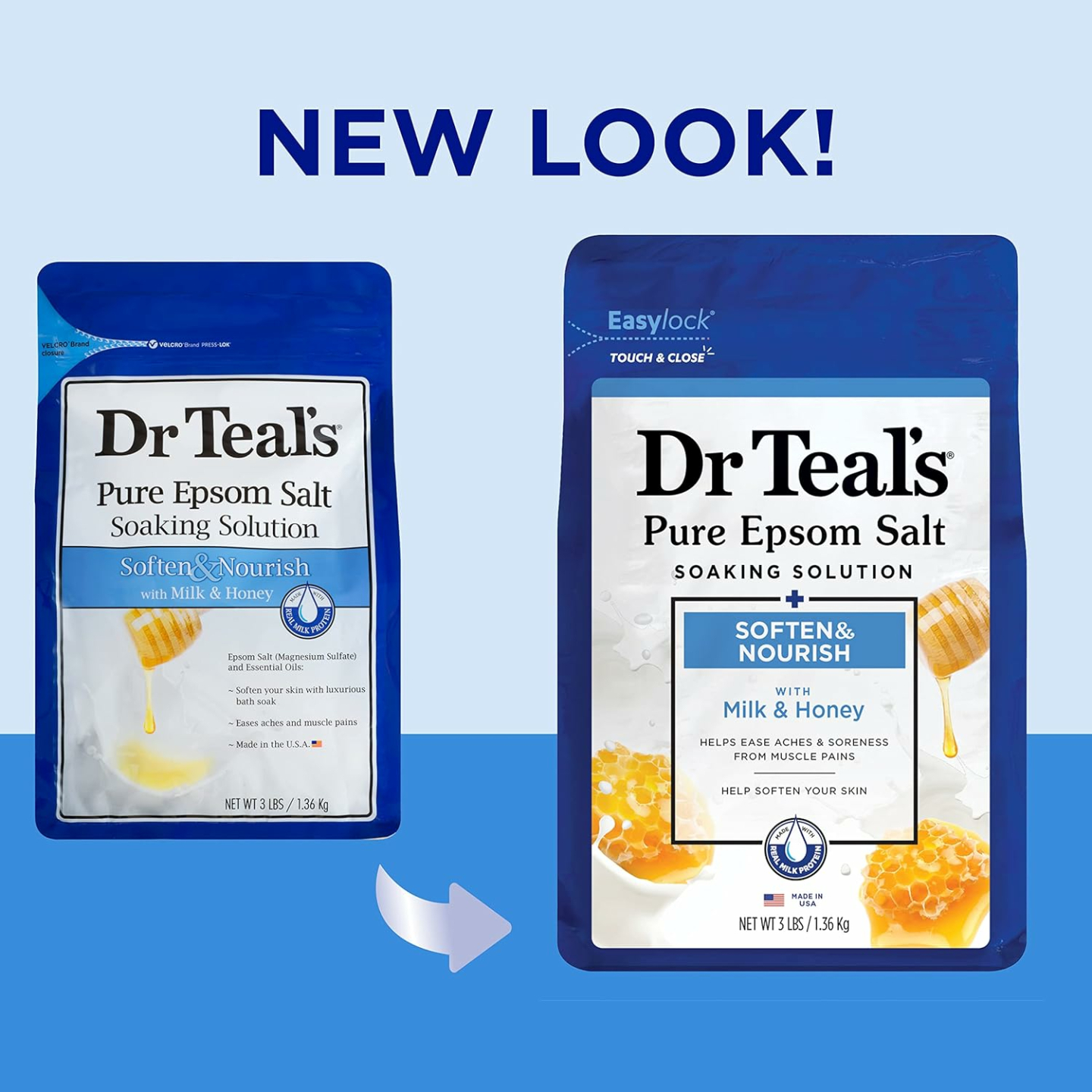 Dr Teal's Epsom Salt with Milk & Honey 48 Oz