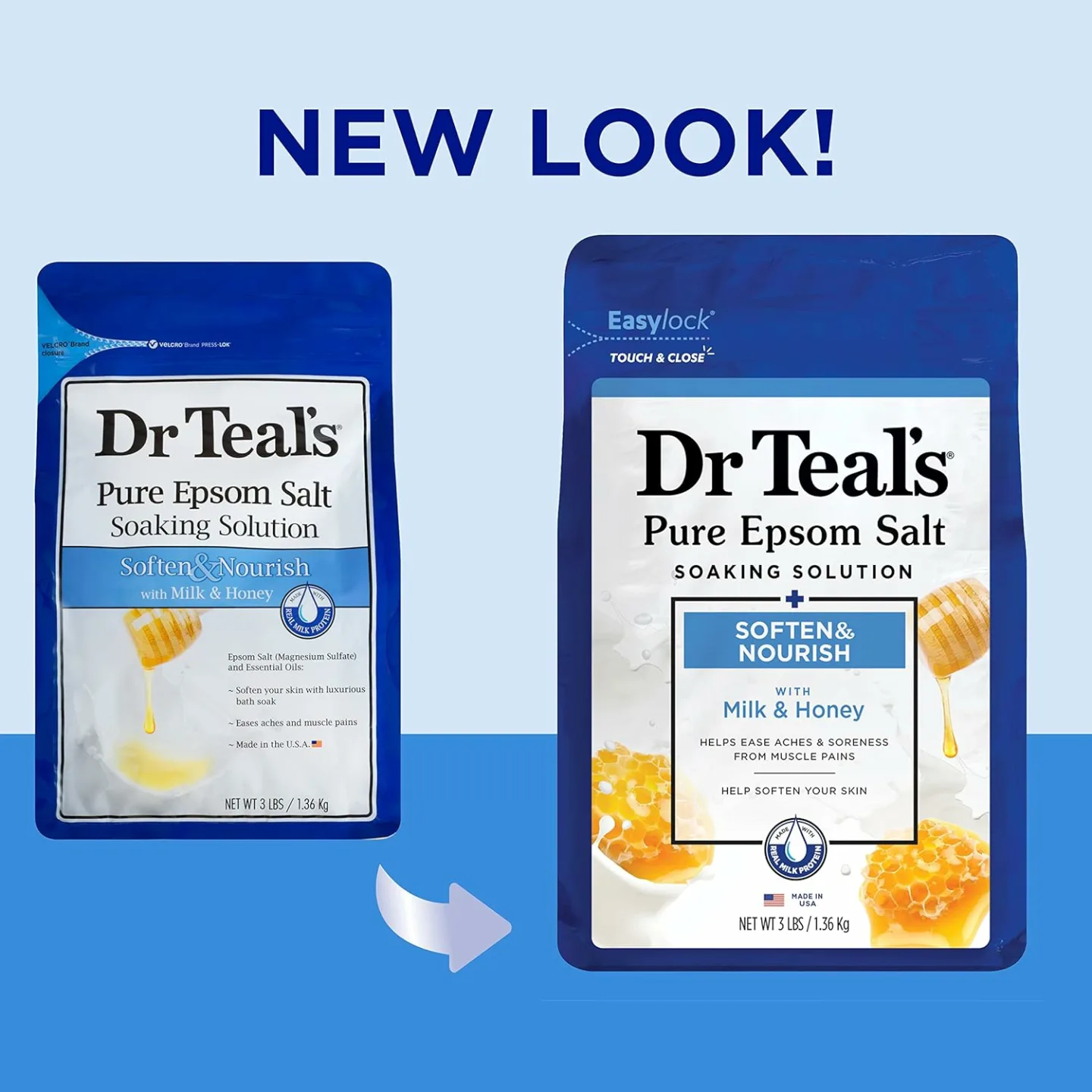 Dr Teal's Epsom Salt with Milk & Honey 48 Oz