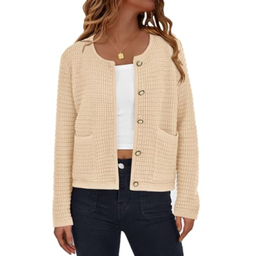 PRETTYGARDEN Women's Knit Cardigan Sweater - Fall Fashion Essential