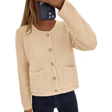 PRETTYGARDEN Women's Knit Cardigan Sweater Fall Fashion