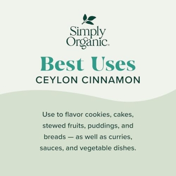 Simply Organic Ceylon Ground Cinnamon 2.08 Ounces Quality Spice