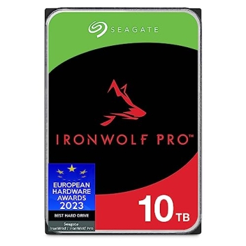 Seagate IronWolf Pro 10TB NAS Internal Hard Drive – CMR, RAID Ready