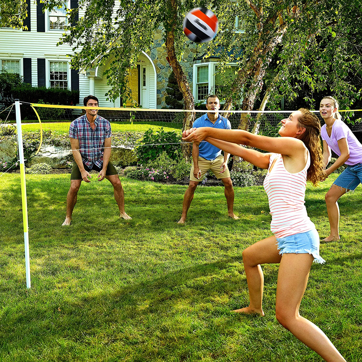 Portable Volleyball Net Set for Backyard & Beach