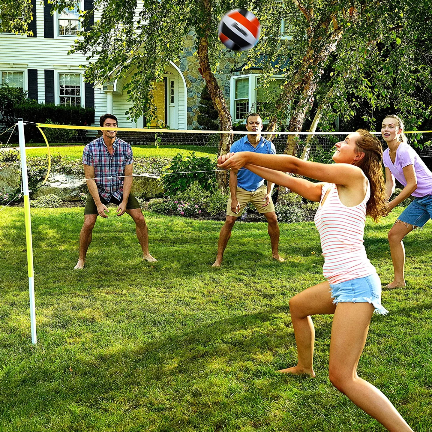 Portable Volleyball Net Set for Backyard & Beach