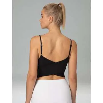 Colorfulkoala Women's Dreamlux Adjustable Crop Tank Top