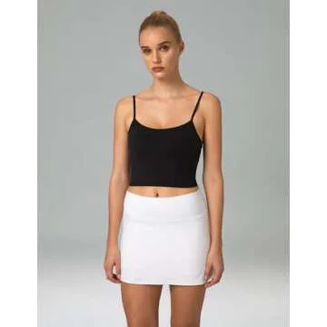 Colorfulkoala Women's Dreamlux Adjustable Crop Tank Top