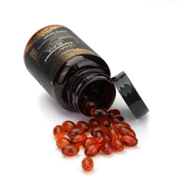 Herbal Wind Black Seed Oil Capsules - Cold Pressed Oil 120 Softgels 500mg, Premium Quality, Immune Boosting, 100% Pure Black Seed Oil - Non-GMO (120 Count - Pack of 1 Plastic Bottle)