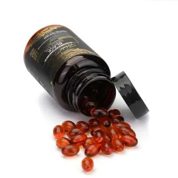 Herbal Wind Black Seed Oil Capsules - Cold Pressed Oil 120 Softgels 500mg, Premium Quality, Immune Boosting, 100% Pure Black Seed Oil - Non-GMO (120 Count - Pack of 1 Plastic Bottle)