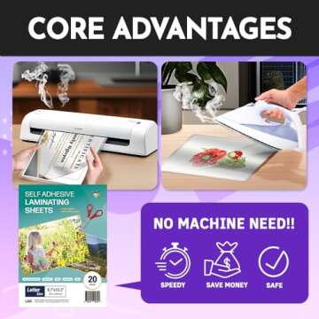 Self Adhesive Laminating Sheets for Hassle-Free Crafting