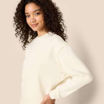 Boxy Drop Shoulder Sweatshirt by Sofia Grainge