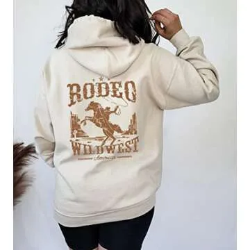 SOLIDWORKSHOP Women's Casual Print Hoodie for All Day Comfort