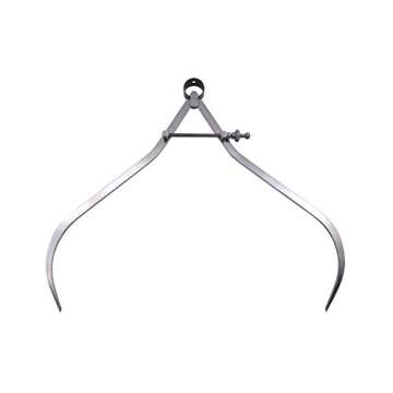 Taytools 468082 3 Piece Set Toolmaker's “Yankee” Spring Dividers, Inside ID & Outside OD Calipers, Solid Nut, 0-10.5 Inch / 257 mm Range, Fine Adjustment Mechanism, Flat Leg