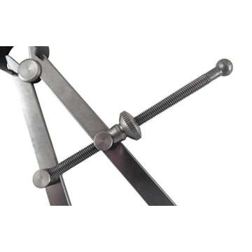 Taytools 468082 3 Piece Set Toolmaker's “Yankee” Spring Dividers, Inside ID & Outside OD Calipers, Solid Nut, 0-10.5 Inch / 257 mm Range, Fine Adjustment Mechanism, Flat Leg