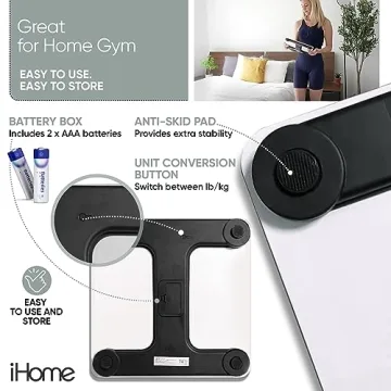 High Precision Digital Bathroom Scale with LCD Display