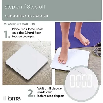 High Precision Digital Bathroom Scale with LCD Display