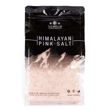 The Spice Lab Himalayan Pink Salt - Fine 2 Lb Bag - Nutrient and Mineral Dense for Health - Gourmet ...