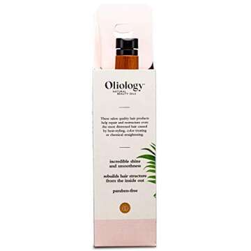Oliology Nutrient Rich Coconut Oil Shampoo & Conditioner Combo Pack - Helps Restore Damaged Hair | Provides Intense Shine | Moisturizing | Made in USA, Cruelty Free & Paraben Free (32oz)