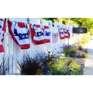 USA Flag Bunting 3-Pack for 4th of July Decor