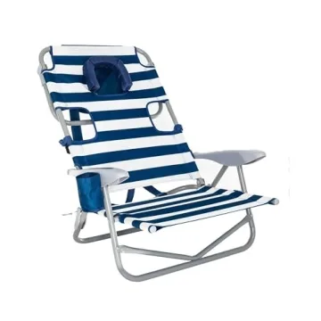 Ostrich Beach Chair with Adjustable Recline and Face Hole