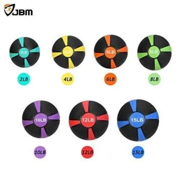 JBM Medicine Ball for Workouts Exercise Strength Training