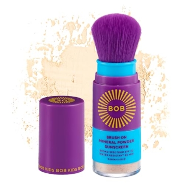 BOB KIDS SPF 30 Brush On Mineral Powder Sunscreen for Easy Application