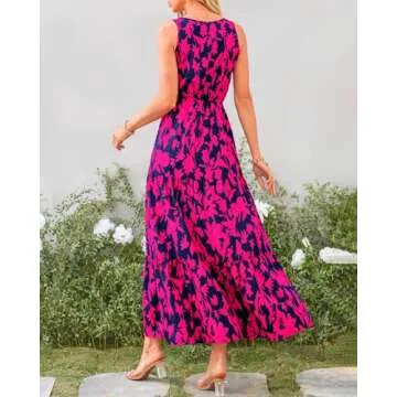 Elegant BTFBM Summer Maxi Dress for Wedding Guests