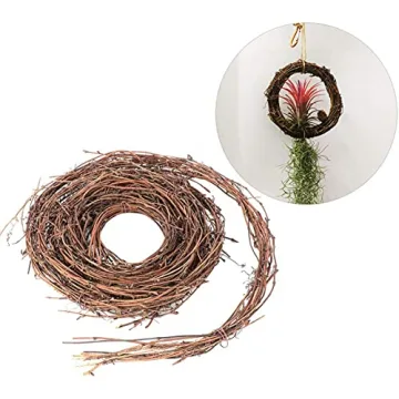 KERYAR 15 Feet Natural Grapevine Wreaths for DIY Decor
